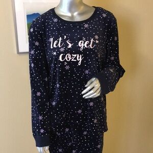 Jane and Bleecker Ladies' Fleece Pajama Set